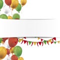 Paper Banner Mexican Buntings Balloons Side