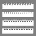 Paper Binders Realistic Set Royalty Free Stock Photo