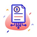 Paper, Bitcoin white paper, white paper, blockchain white paper fully editable vector icons