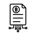 Paper, Bitcoin white paper, white paper, blockchain white paper fully editable vector icons