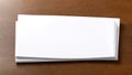 Paper blank background on the table for input text Royalty Free Stock Photo