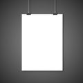 Paper blank poster template