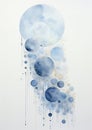 Colours backdrop art design abstract splash illustration textured white watercolor blue background wallpaper paint Royalty Free Stock Photo
