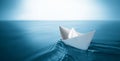 Paper boat Royalty Free Stock Photo