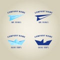 Paper boat and paper plane Royalty Free Stock Photo