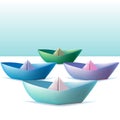 Paper boats