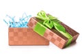 Paper box gift bow Royalty Free Stock Photo