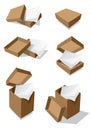 Paper boxes. Vector
