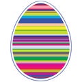 Colorful Happy Easter Egg for greeting card Royalty Free Stock Photo
