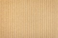 Paper cardboard background. Natural corrugated carton sheet. Kraft cardboard texture with vertical stripes Royalty Free Stock Photo