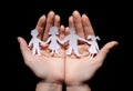 Paper chain family Royalty Free Stock Photo