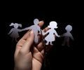 Paper chain family Royalty Free Stock Photo