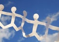Paper Chain Sky Royalty Free Stock Photo