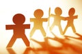 Paper chain team Royalty Free Stock Photo