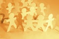 Paper chain team Royalty Free Stock Photo