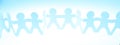 Paper chain team Royalty Free Stock Photo