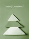 Paper christmas tree Royalty Free Stock Photo