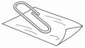 Paper Clip on Document, Simple Office Organization, vector design Generative AI Royalty Free Stock Photo