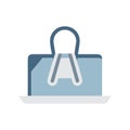 Paper Clip Icon for Documents Royalty Free Stock Photo