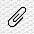 Paper clip icon stock vector illustration flat design Royalty Free Stock Photo