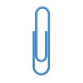 Paper clip isolated on white background.