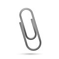 Paper clip isolated on white Royalty Free Stock Photo
