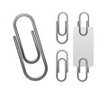 Paper clip isolated on white