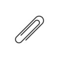 Paper clip line icon Royalty Free Stock Photo