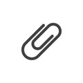 Paper clip line icon Royalty Free Stock Photo