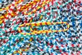 paper clip multicolor pile on white background Royalty Free Stock Photo