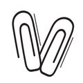 Paper clip. Vector illustration decorative design Royalty Free Stock Photo
