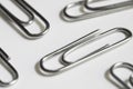 Paper Clips Paperclips White Background Royalty Free Stock Photo