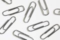 Paper Clips Paperclips White Background Royalty Free Stock Photo