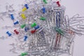 Paper Clips and Push Pins Royalty Free Stock Photo