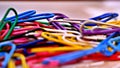 Paper clips stack Royalty Free Stock Photo