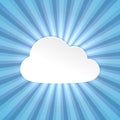 Paper cloud background