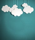 Cloud simple concept ideas minimalist Royalty Free Stock Photo