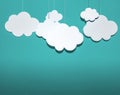 Cloud simple concept ideas minimalist Royalty Free Stock Photo