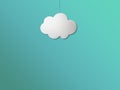 Cloud simple concept ideas minimalist Royalty Free Stock Photo