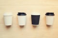Paper coffee cup mock up for identity branding Royalty Free Stock Photo