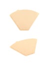 Paper coffee filter isolated Royalty Free Stock Photo