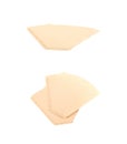 Paper coffee filter isolated Royalty Free Stock Photo