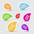 Paper Colorful Feedback Icons Labels