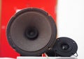 Paper cone loudspeaker driver with double cone Royalty Free Stock Photo
