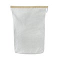 Paper construction plaster cement bag. Sack isolated on white Royalty Free Stock Photo