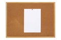Paper On Cork Notice Board Royalty Free Stock Photo