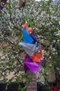 Paper cranes near the Chernobyl museum in Kiev