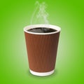 Paper cup of coffee