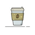 Paper cup coffee to go Royalty Free Stock Photo