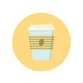 Paper cup coffee to go Royalty Free Stock Photo